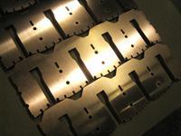 Waterjet Cut Copper Pieces