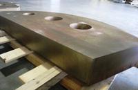Custom waterjet cut forging