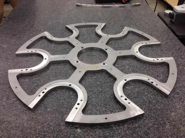 304 Stainless Waterjet Machined Spindle Plate