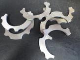 WJ cut parts(pre etch) Multiple alignment rings sit on top of each other