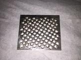 An overhead view of a cusotm SST perforated sheet