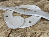Waterjet cut Viton gasket Material, ⅛” thick