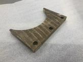 Bronze cradle after abrasive waterjet cutting
