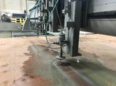 Fedtech’s abrasive waterjet at work.