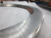 A close up view of the top side of a ring flange bearing