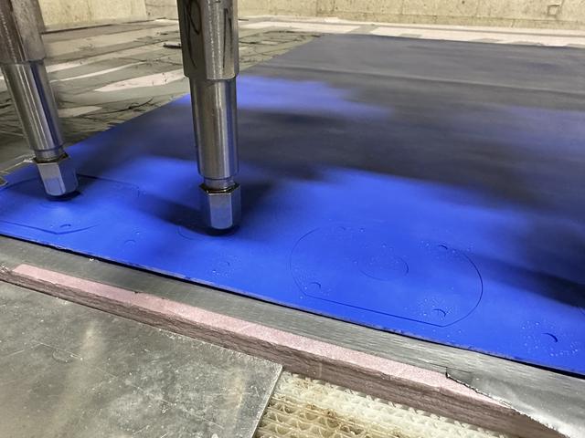 Waterjet cutting of Food Grade Silicon