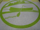 Custom kayacking flooring medallion design