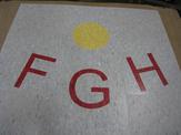 Custom FGH flooring inlay design