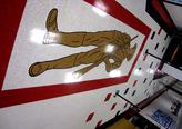 Custom red musketeer inlay design