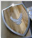 Custom shield inlay design
