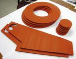 Waterjet cut silicone