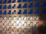 Copper part ready to be cut out